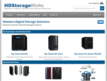 Tablet Screenshot of hdstorageworks.com